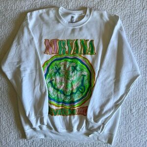 Nirvana White Nevermind Graphic Sweatshirt- Size L, NWT